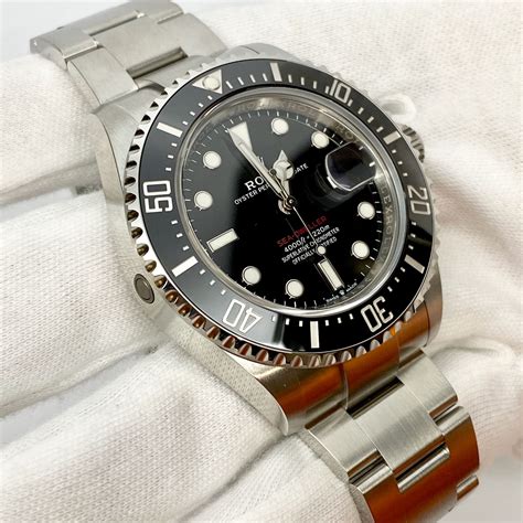 rolex sea dweller singel red|Rolex Sea-Dweller price guide.